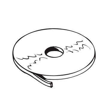 Einseitig klebendes Band 12 x 4 mm (Alurahmen) Rollen à 20 m (grau)