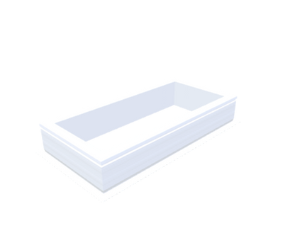 PVC-Aufsatzkranz 45x105 cm - Skylux