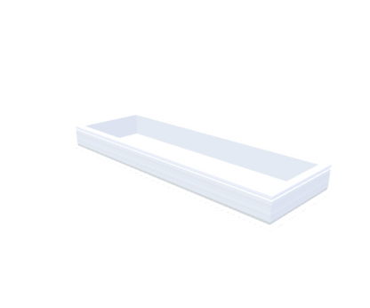 PVC-Aufsatzkranz 60x200 cm - Skylux