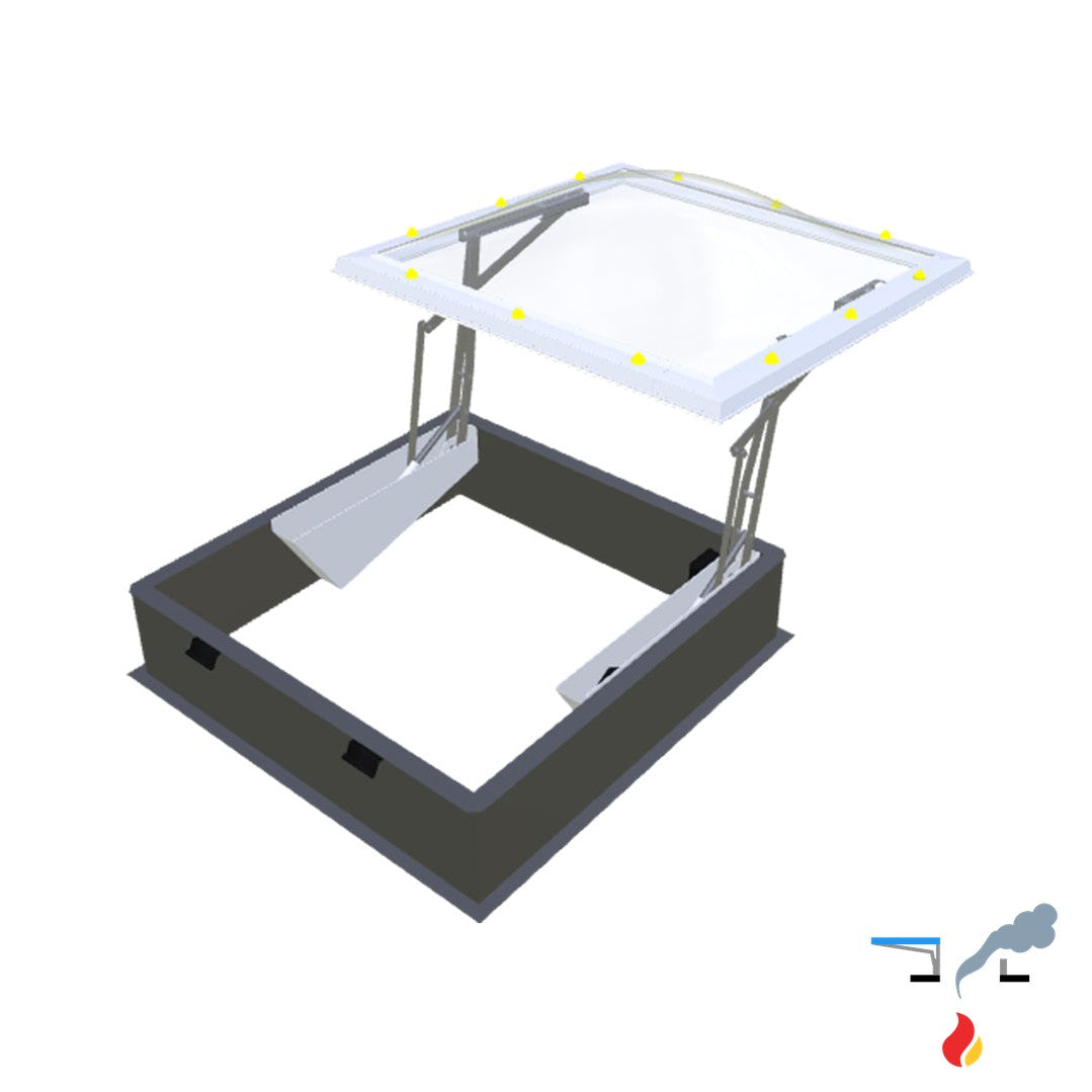 Skymax CE mit Metallaufsatzkranz 30 cm 1200 x 1200 mm