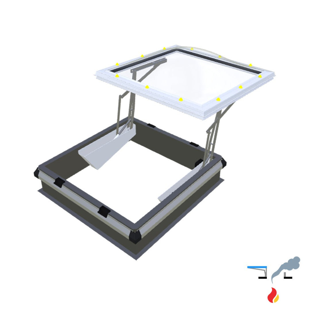 Skymax CE mit Metallaufsatzkranz 30 cm met iDome 1000 x 1000 mm