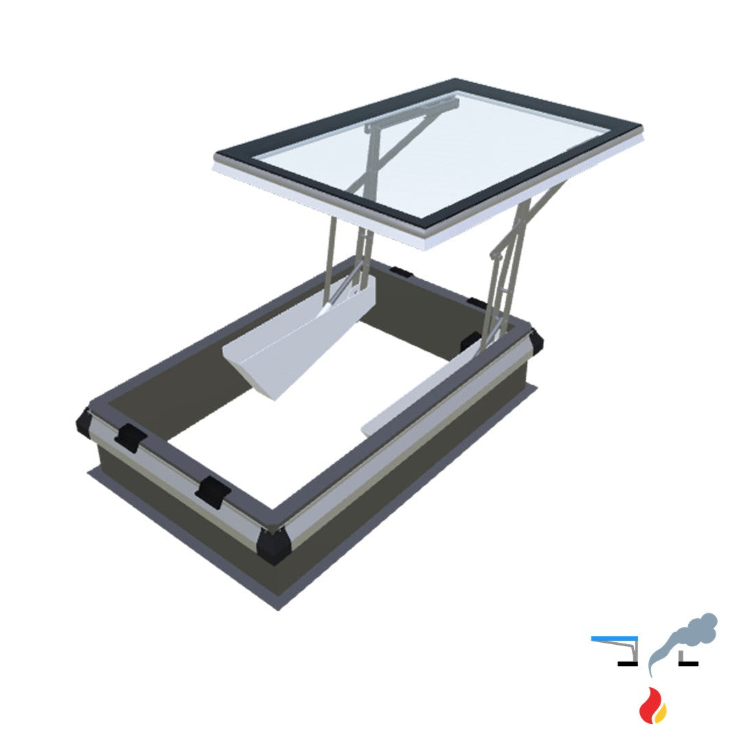 Skymax CE mit Metallaufsatzkranz 30 cm met iWindow2 0700 x 1000 mm