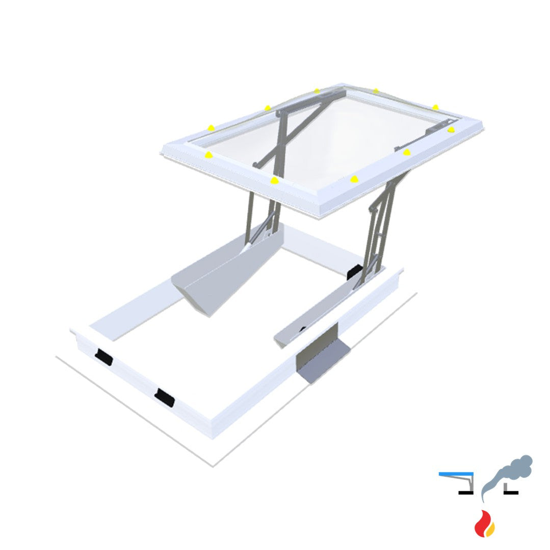 Skymax CE mit PVC-Aufsatzkranz 16/00 1000 x 1300 mm