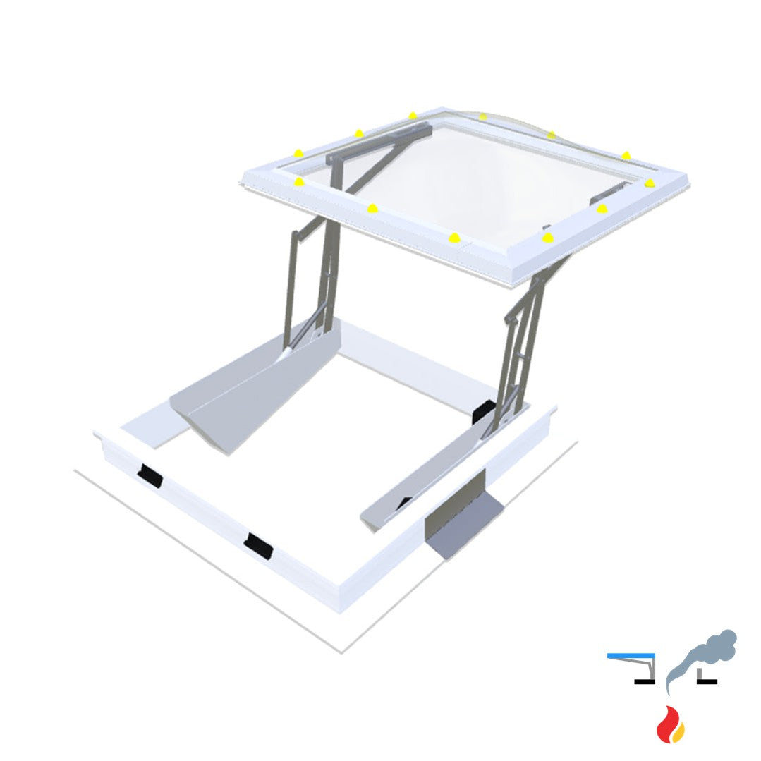 Skymax CE mit PVC-Aufsatzkranz 16/00 1100 x 1100 mm