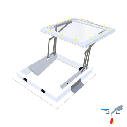 Skymax CE mit PVC-Aufsatzkranz 16/00 1100 x 1100 mm