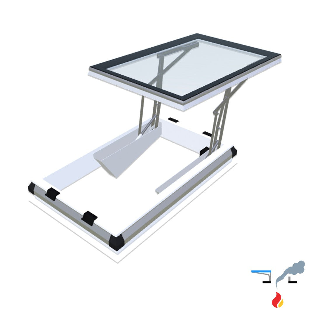 Skymax CE mit PVC-Aufsatzkranz 20/00 EP met iWindow2 1000 x 1300 mm