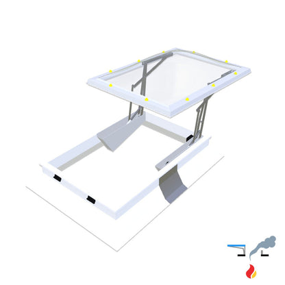 Skymax CE mit PVC-Aufsatzkranz 30/20 0900 x 1200 mm
