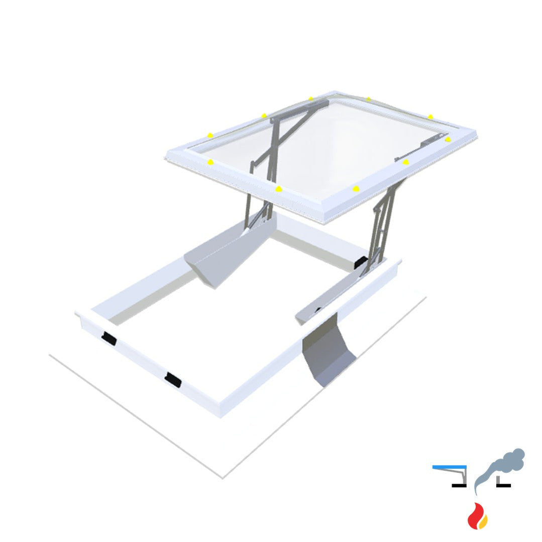 Skymax CE mit PVC-Aufsatzkranz 30/20 1000 x 1300 mm
