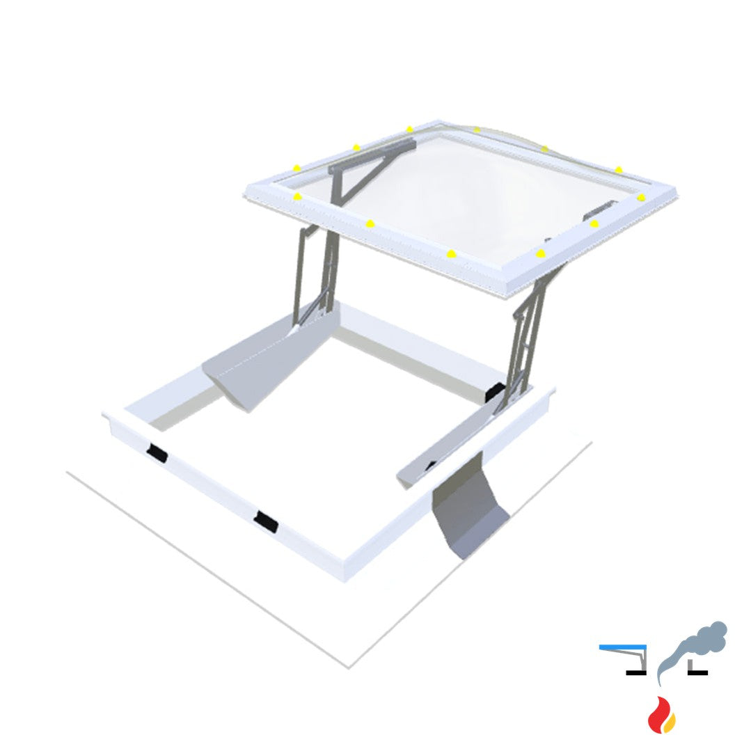 Skymax CE mit PVC-Aufsatzkranz 30/20 1200 x 1200 mm