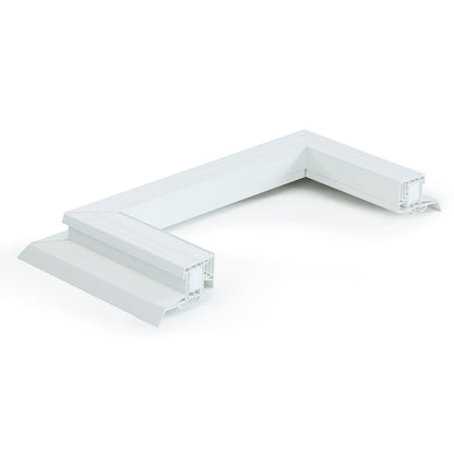 Sanierungsrahmen PVC mit Einsätzen für Lichtkuppel oder Flachdachfenster 1600 x 2500 mm – Ansicht 3