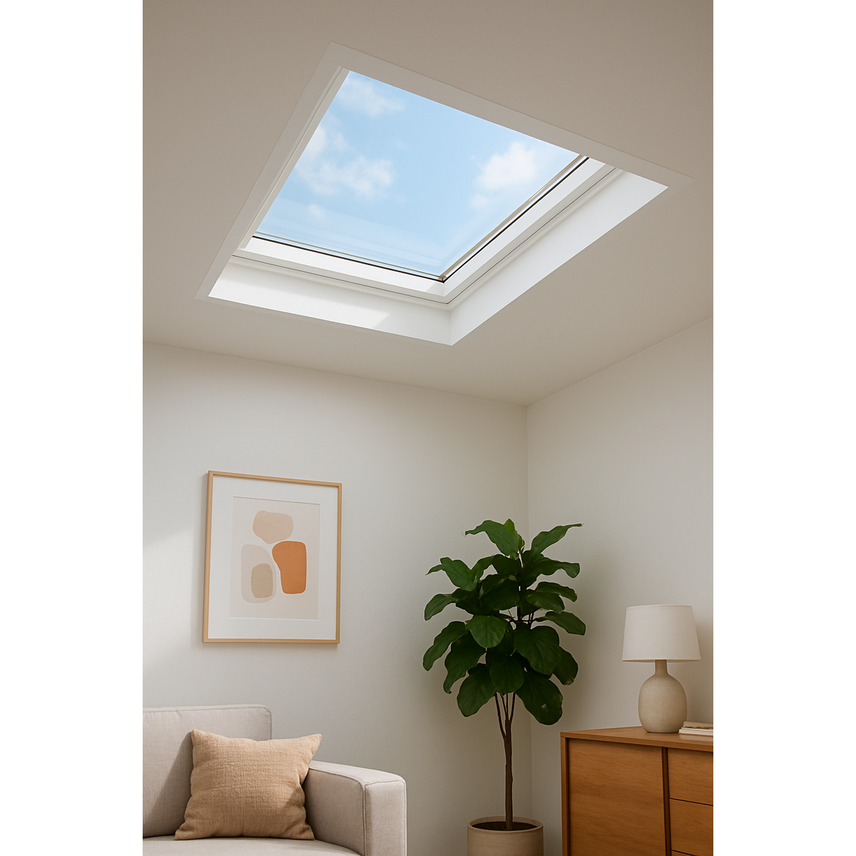 Skylux Flachdachfenster Vitria 120x120 cm – Ansicht 2